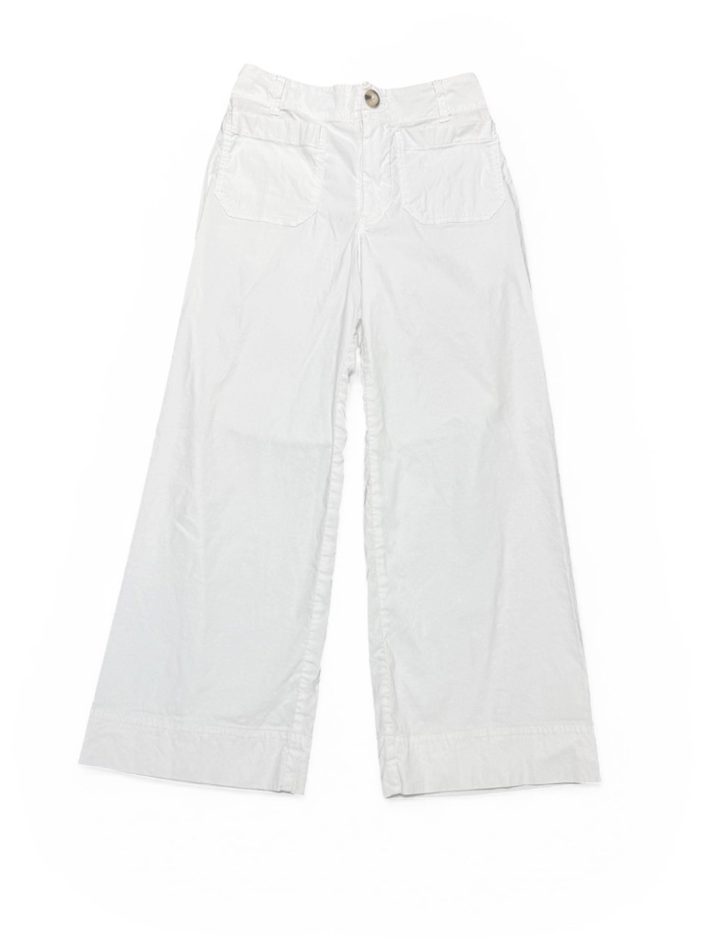 Anthropologie Maeve Colette White Wide Leg Pants with stretch. Size 23